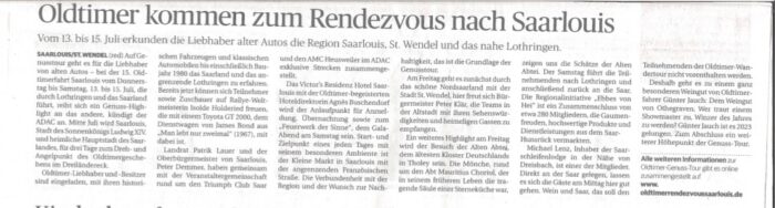 Saarbrücker Zeitung Juni 2023